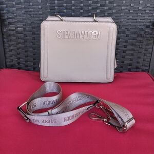 Steve Madden Cream Crossbody Bag